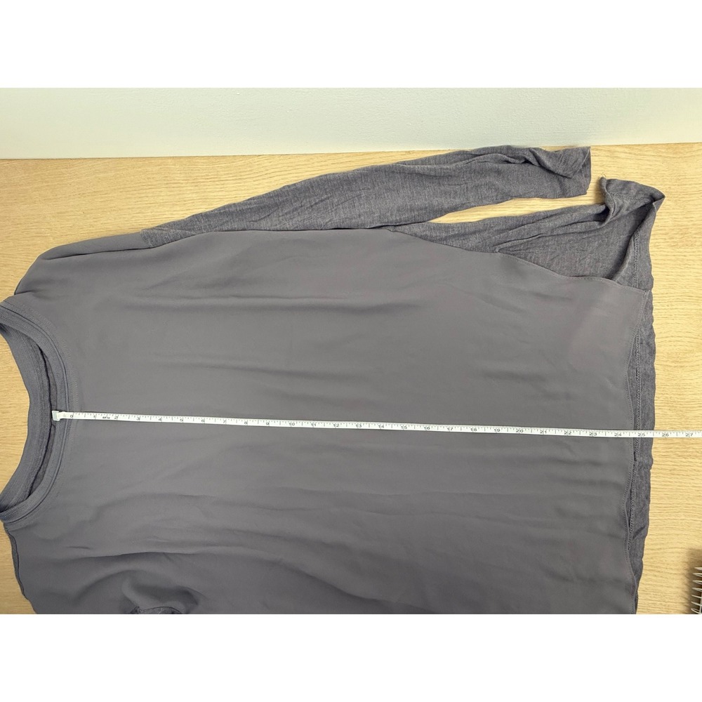 Lou & Grey Women's Gray Long Sleeve Top Relaxed Fit Casual - Picture 7 of 8